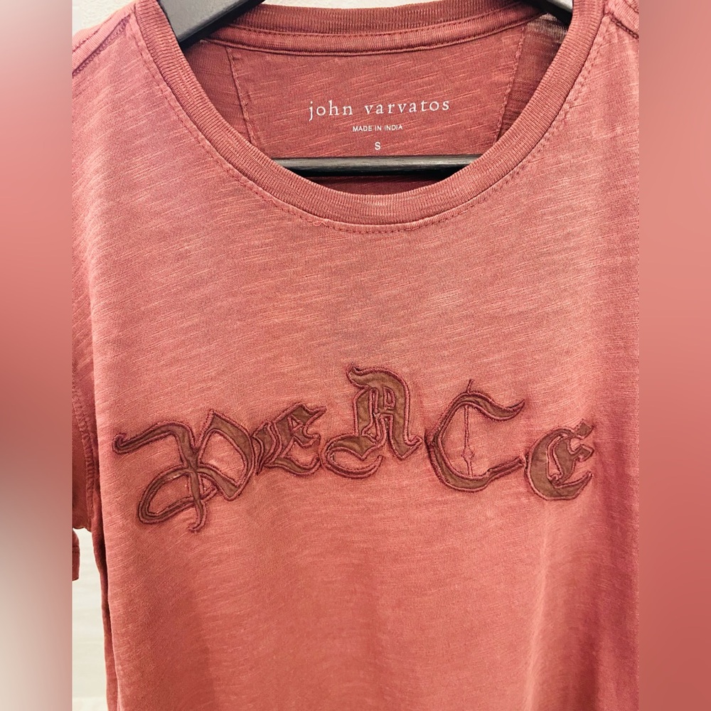 John Varvatos Red Graphic T-Shirt